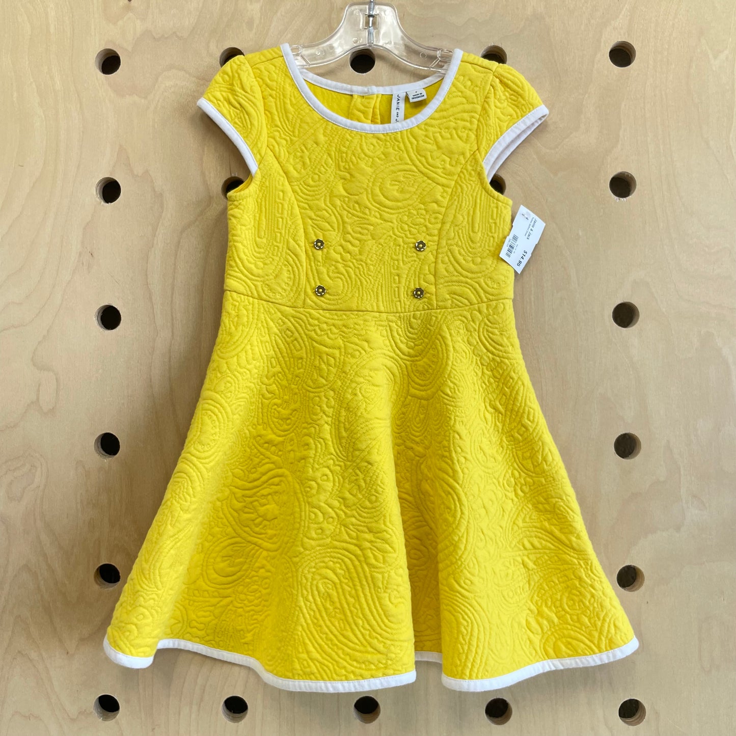 Yellow Quilted Dress