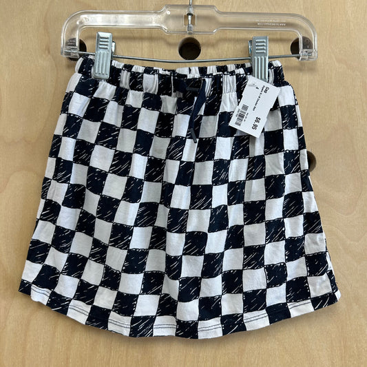 Organic B+W Checker Skirt