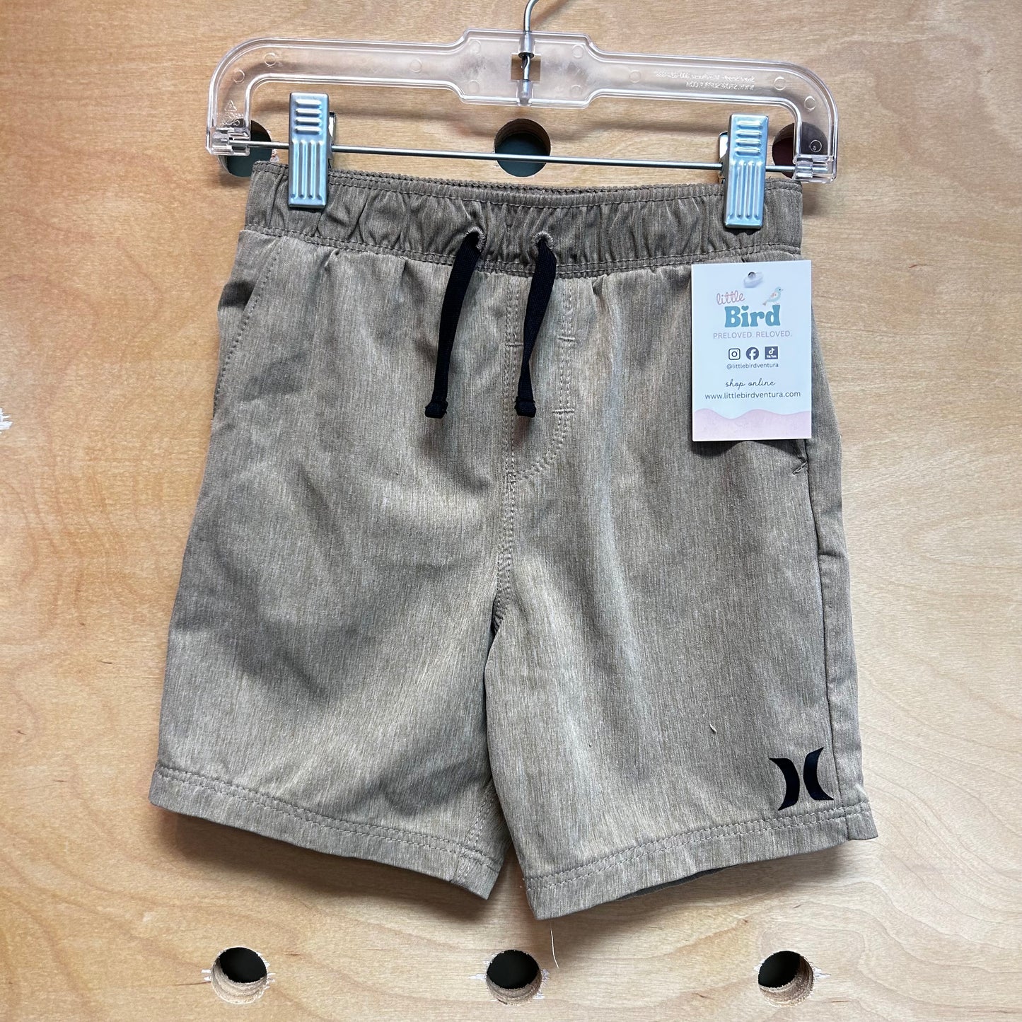 Tan Quick Dry Drawstring Shorts