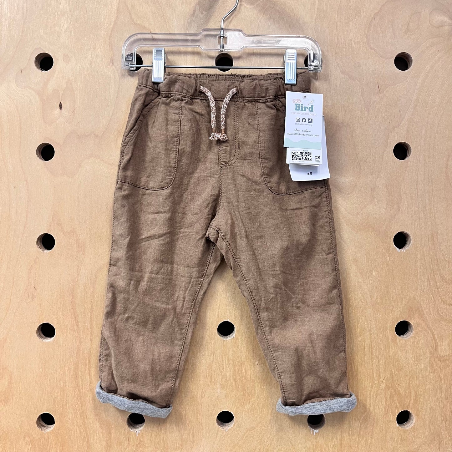 Brown Lined Soft Pants NEW!