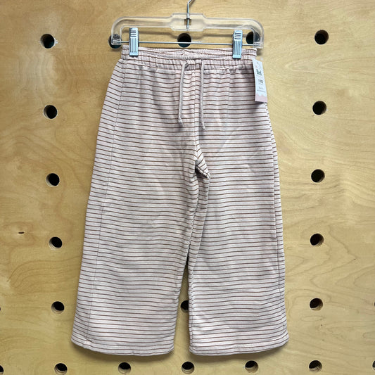 Pink/Brown Drawstring Wide Leg Pants