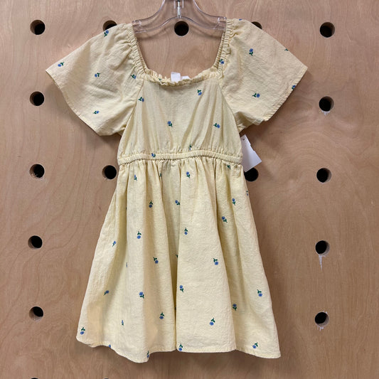 Yellow + Blue Flowers Dress