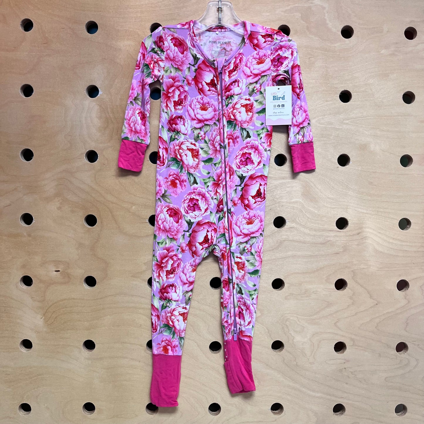 Pink/Green Floral Zippy