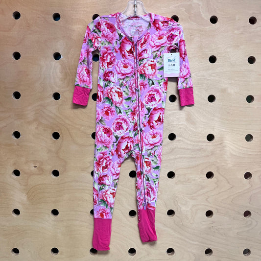 Pink/Green Floral Zippy