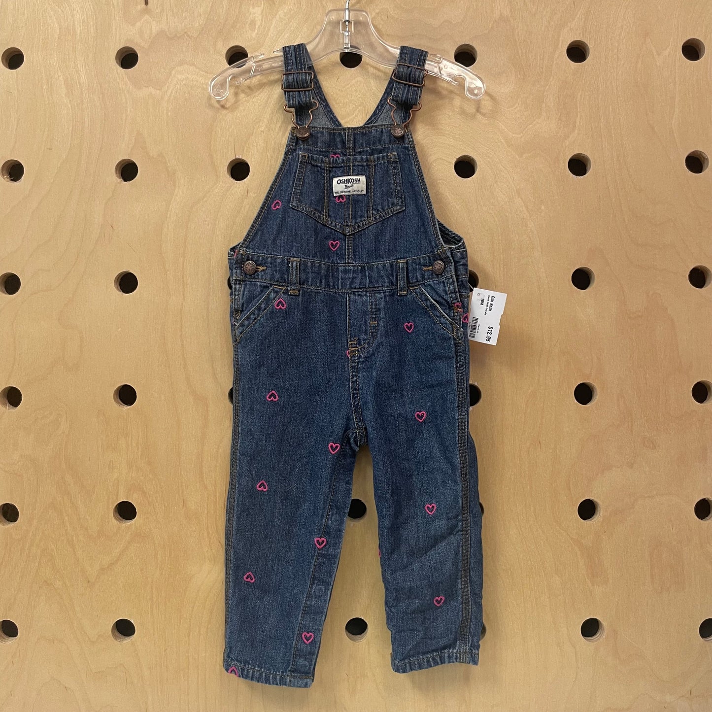 Denim Heart Overalls