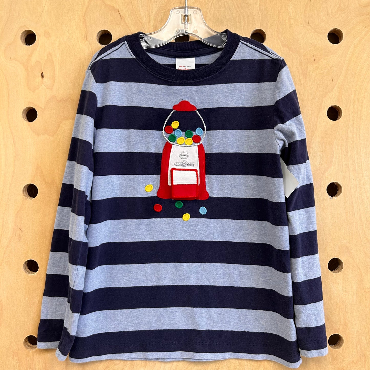 Blue Striped Gumball LS Tee