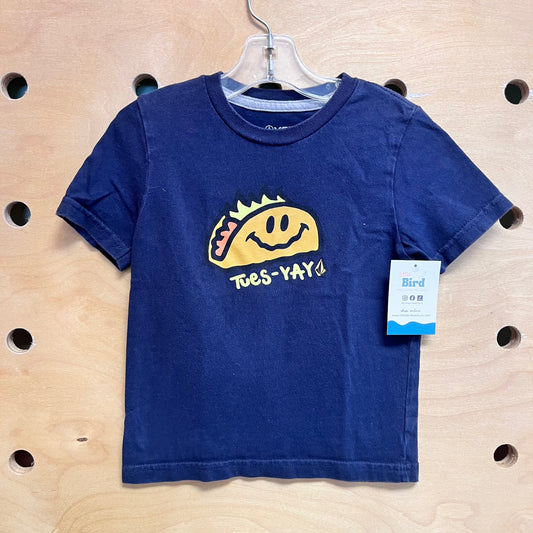 Navy 'Tues-Yay' Taco Tee