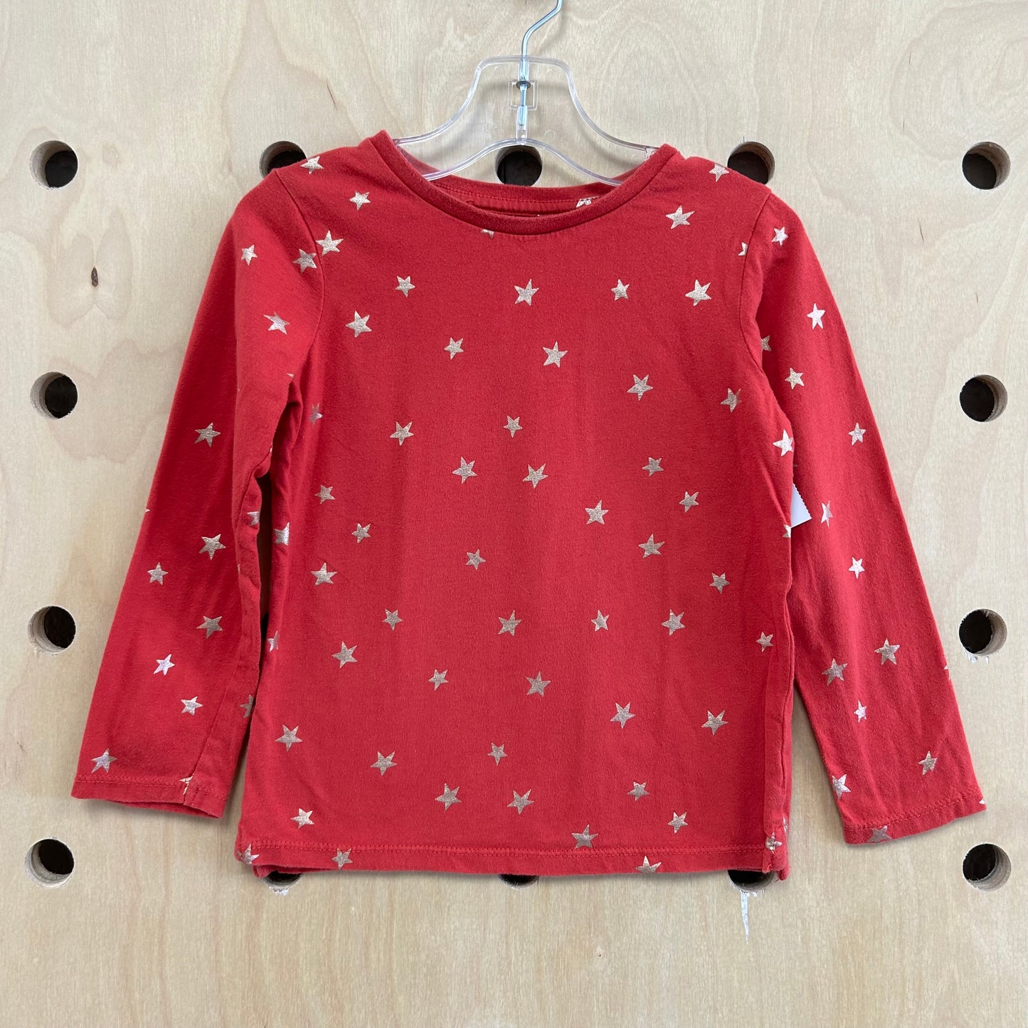 Red+Gold Stars LS Tee
