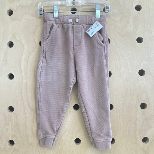 Tan Ribbed Joggers