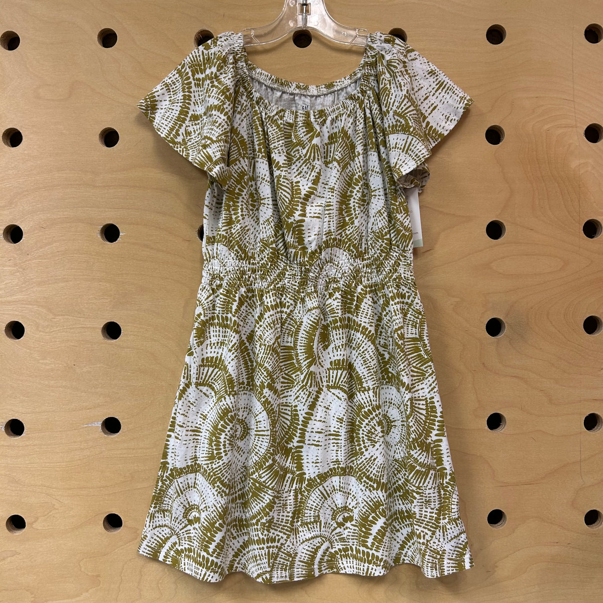 Green/White Swirls Dress