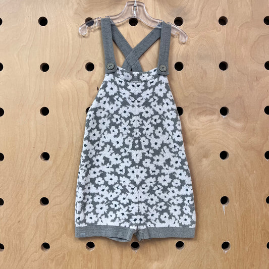 Grey Floral Ultra Lite Knit Romper NEW!