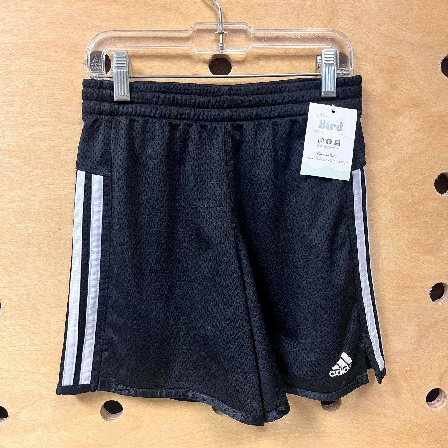 Black & White Mesh Shorts