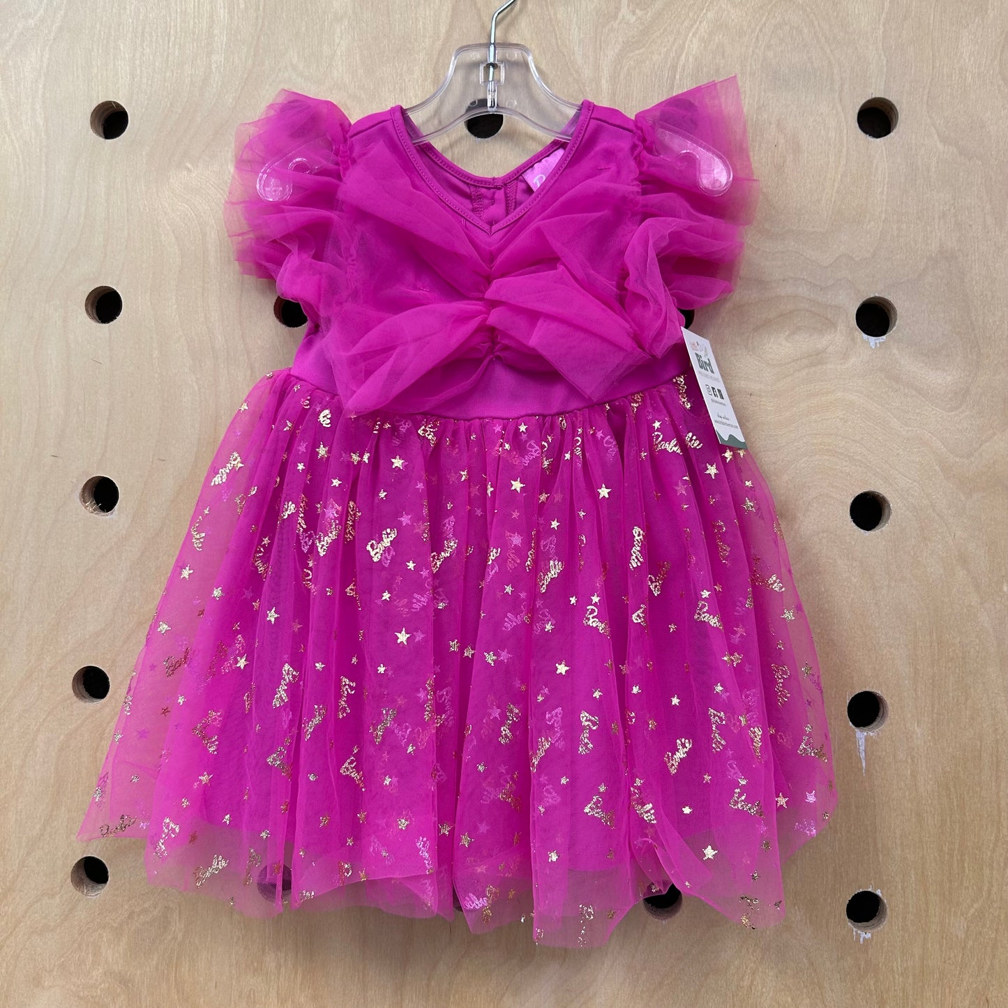 Pink & Gold Barbie Tulle Dress