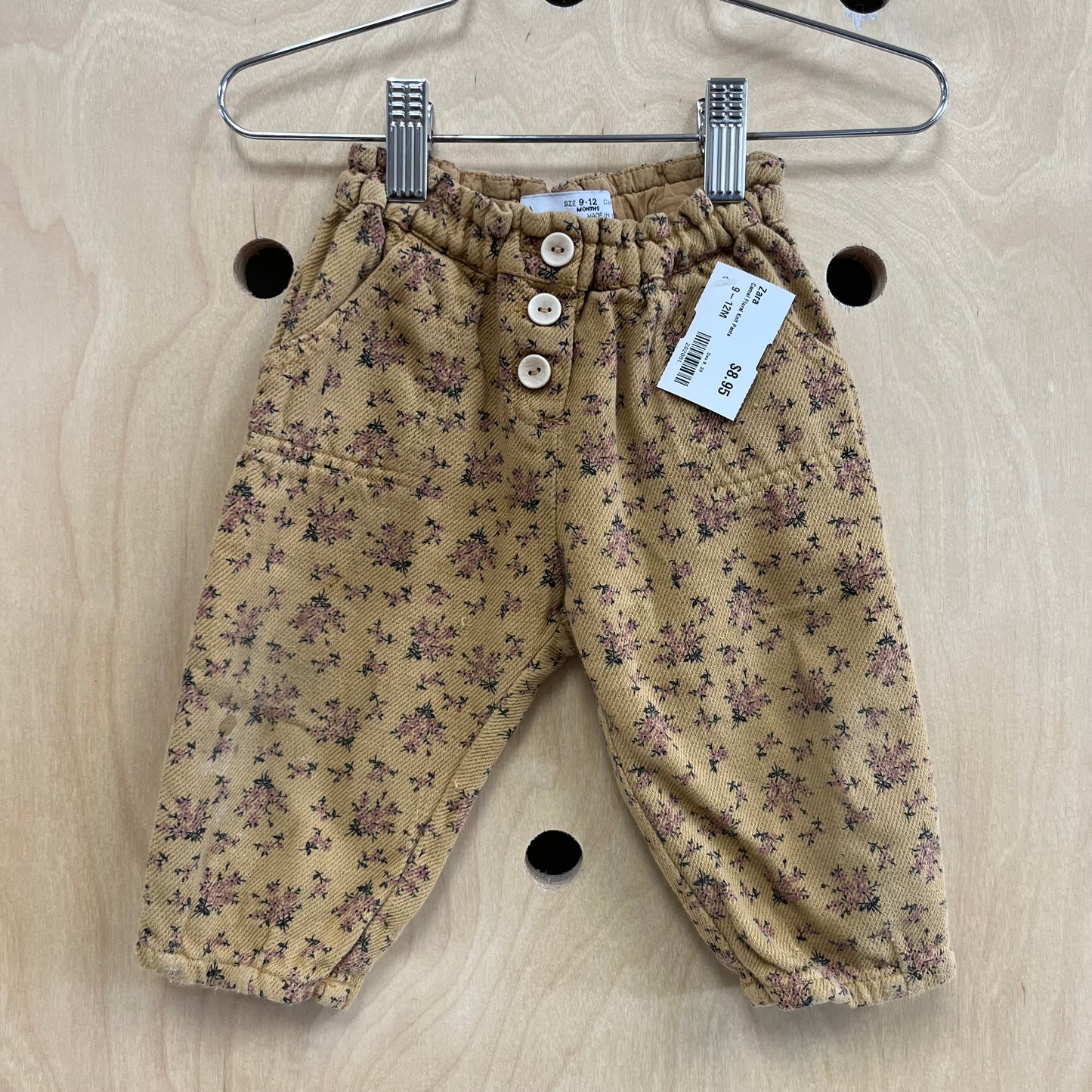Camel Floral Knit Pants