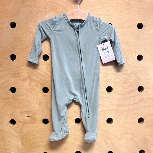 Seafoam Bamboo Footies