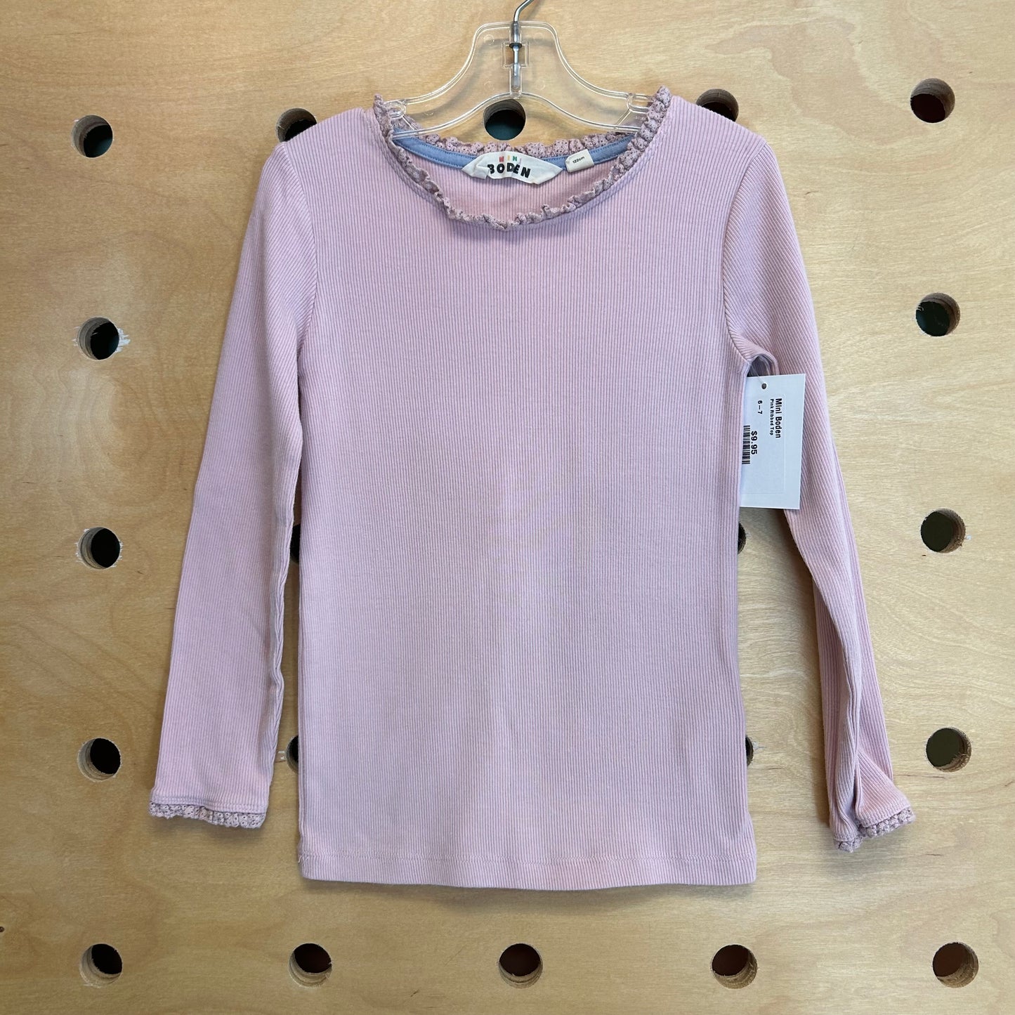 Pink Ribbed Top