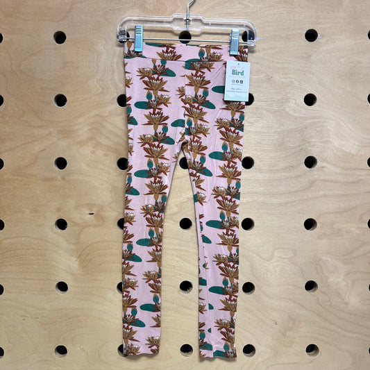 Pink Floral Bamboo Leggings