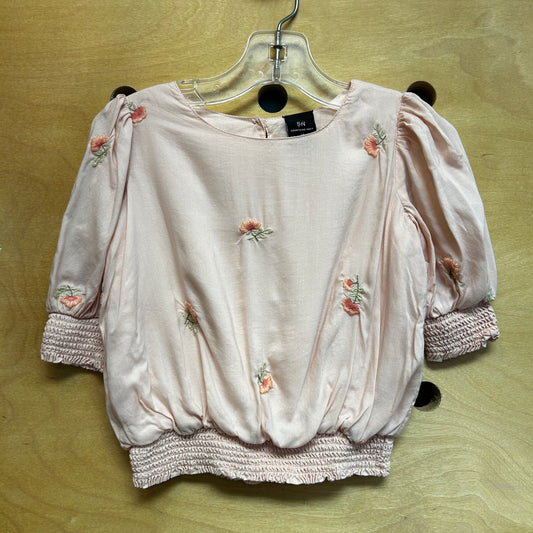 Silky Pink Floral Top