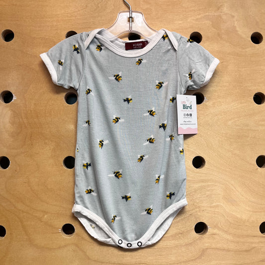 Blue Bees Bamboo Bodysuit