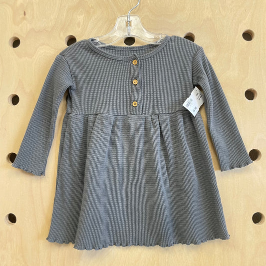 Grey Waffle Dress