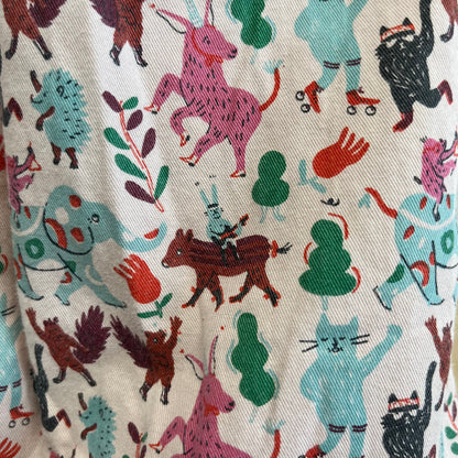 Pink Whimsical Animals Romper