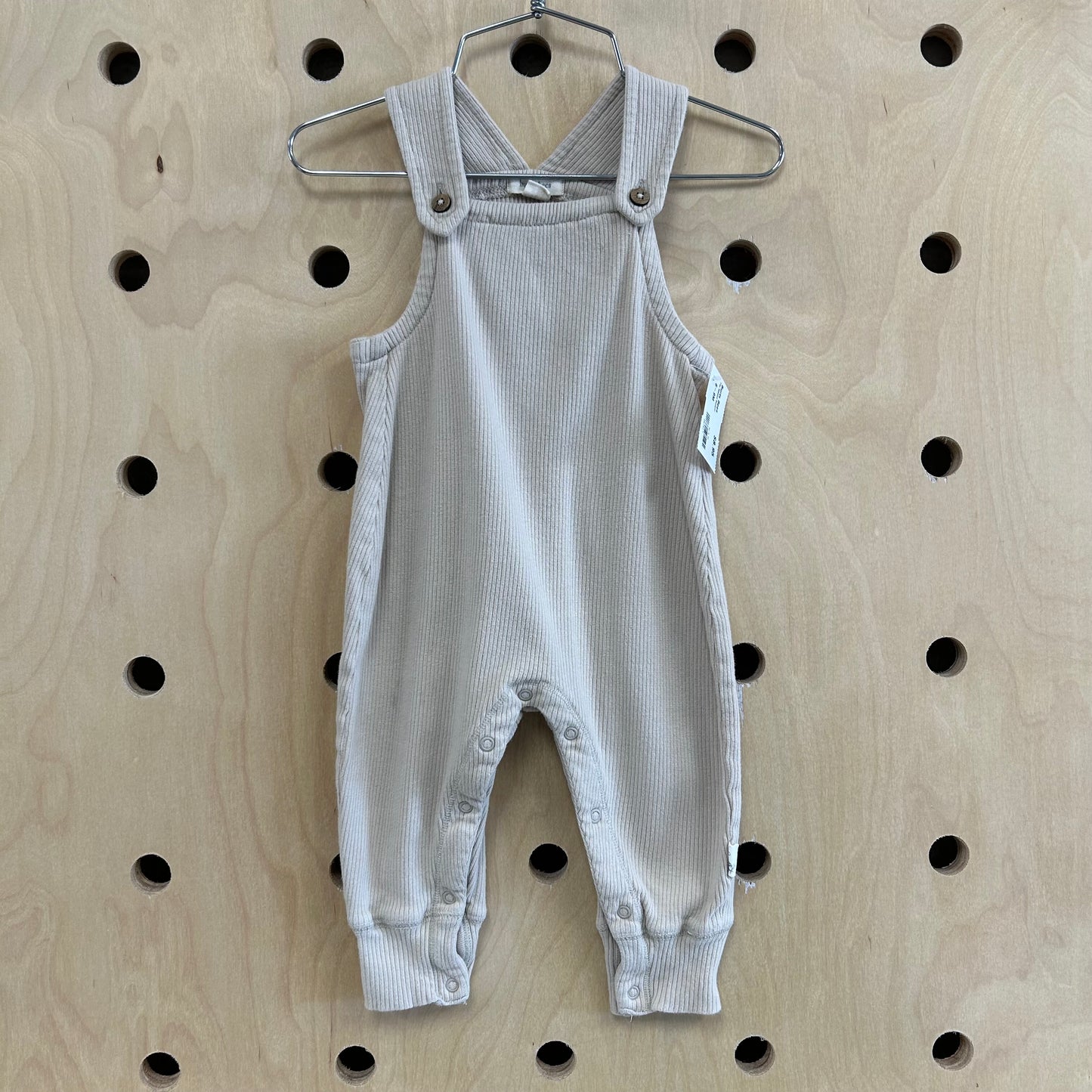 Tan Ribbed Romper