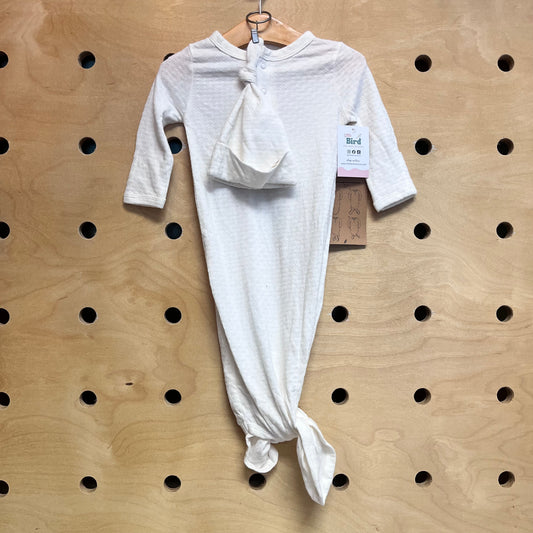 White Pointelle Sleepsac/Hat NEW!