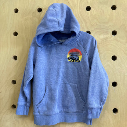 Purple Surf Grizzly Bear Hoodie