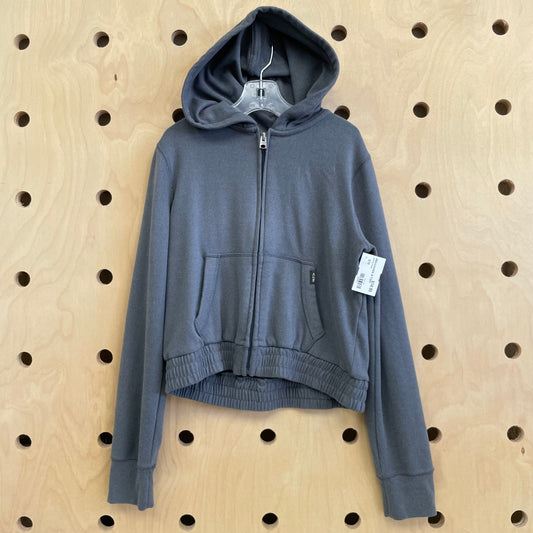 Grey Zip Hoodie