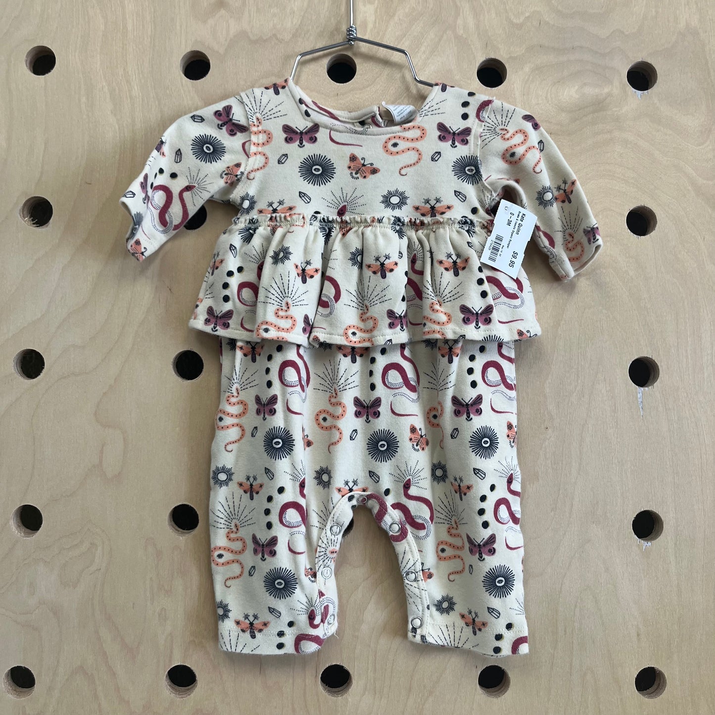 Snake & Insects Organic Romper