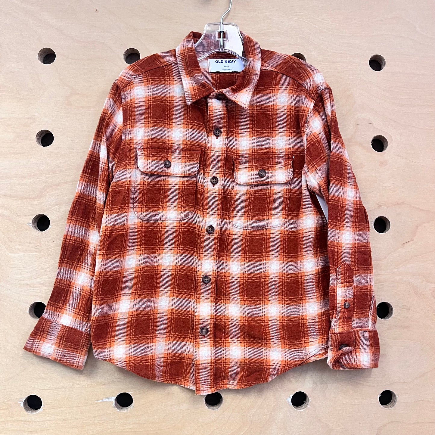 Orange Plaid Flannel