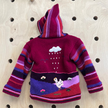 Purple Peruvian Sweater