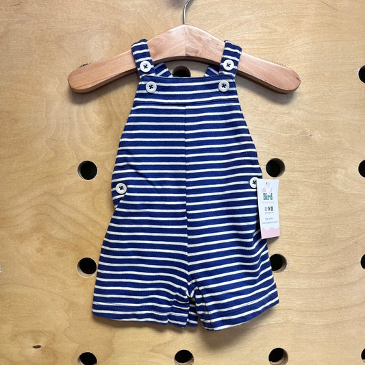 Blue/White Striped Shortalls