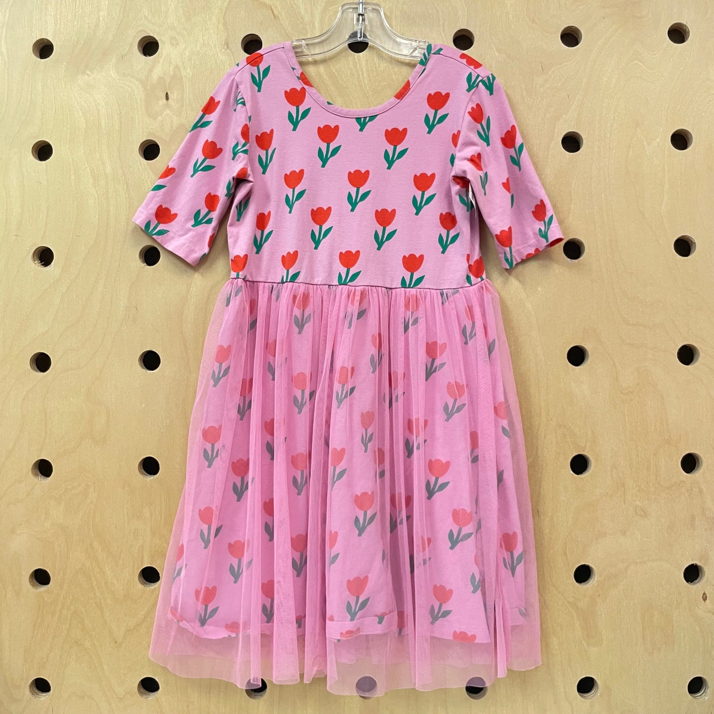 Pink Tullips Tulle Dress