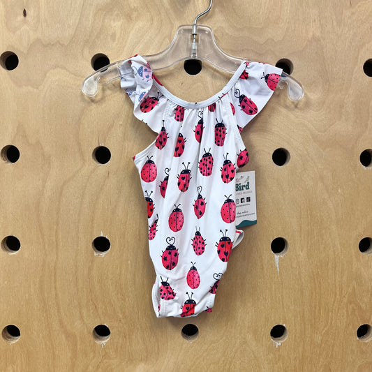 White Ladybugs Swimsuit