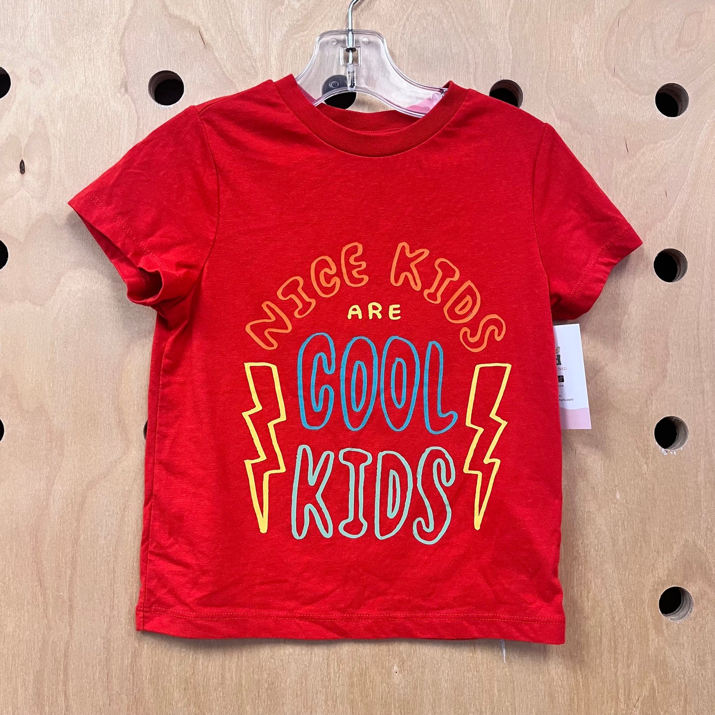 Red Nice Kids are Cool Tee