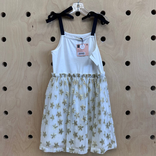 Cream & Gold Stars Tulle Dress NEW!