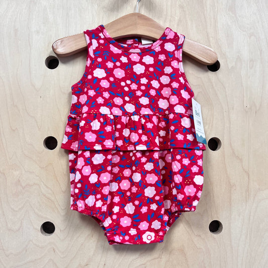 Red Festive Hannah Floral Romper NEW!