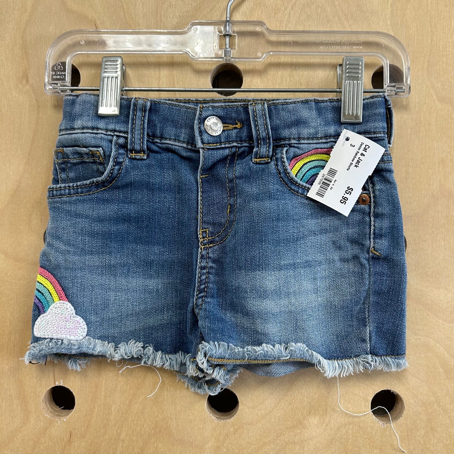 Denim Rainbow Shorts
