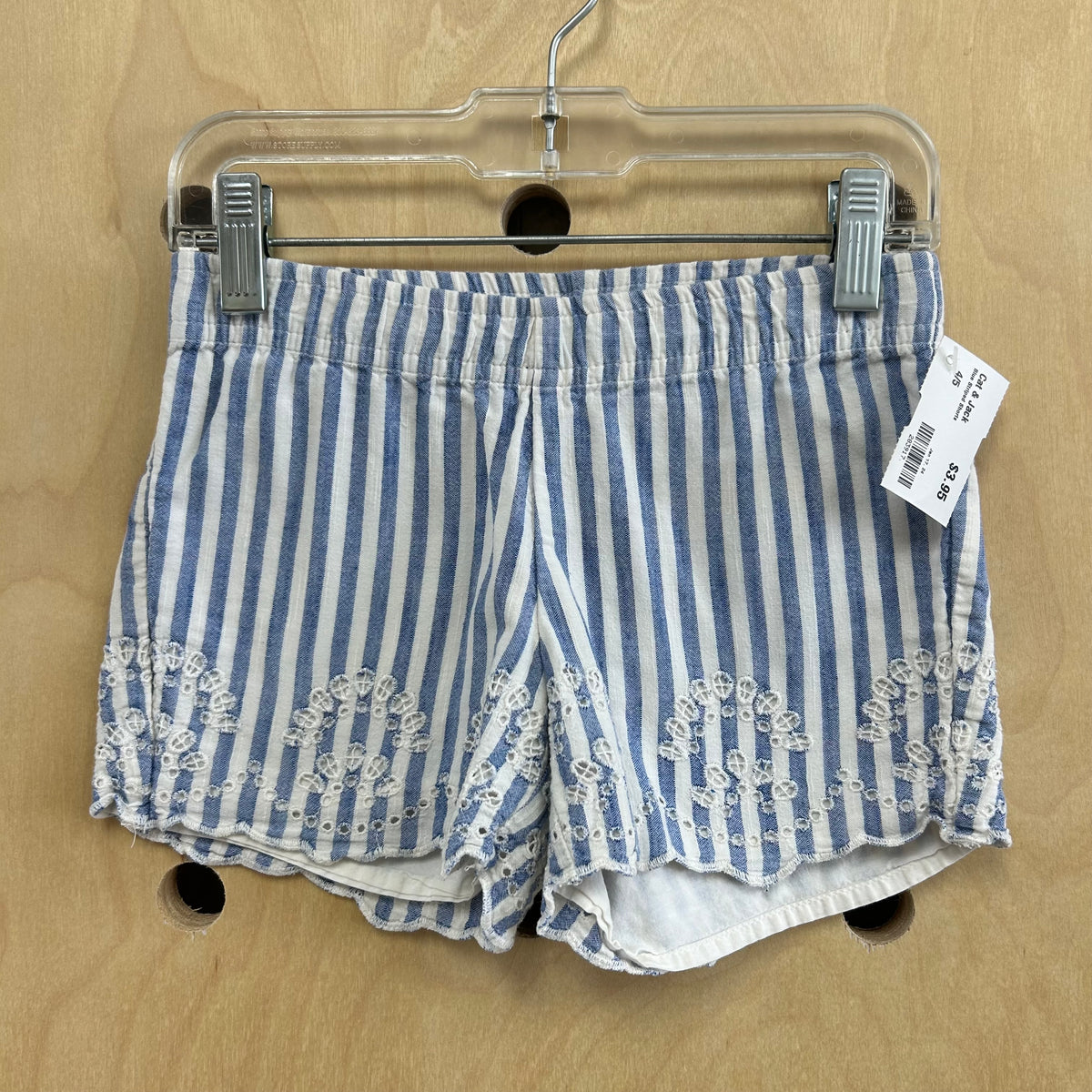 Blue Striped Shorts