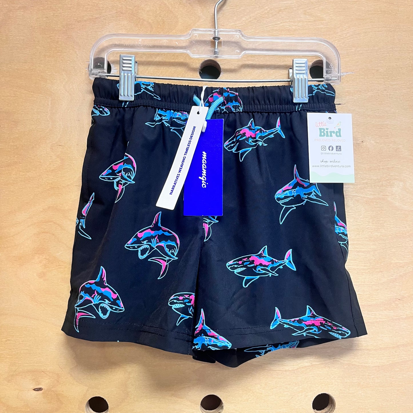 Black Sharks Swim Trunks NEW!!