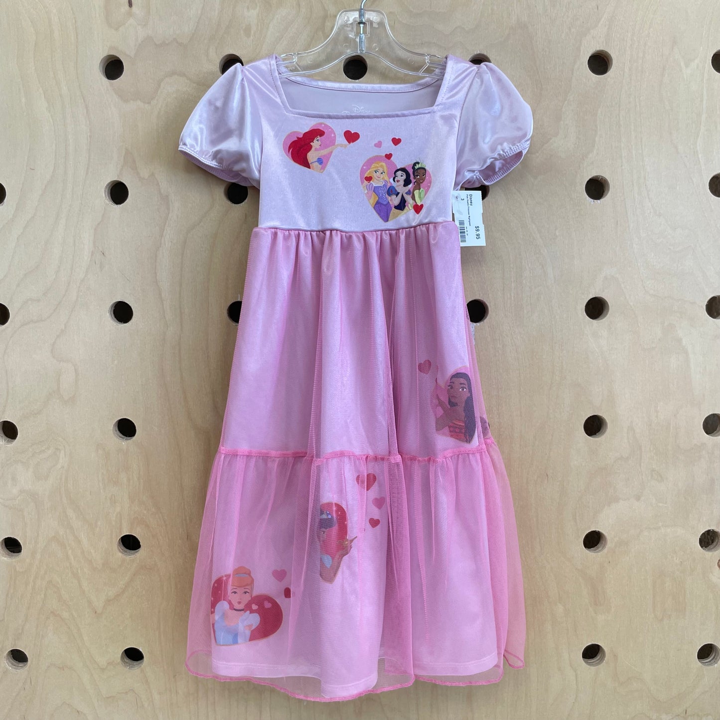 Pink Hearts Princess Nightgown