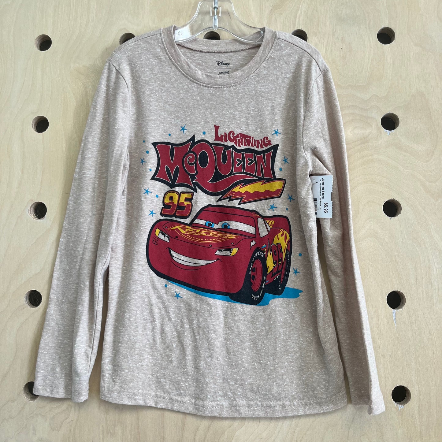 Tan Lightning McQueen Long Sleeve Tee