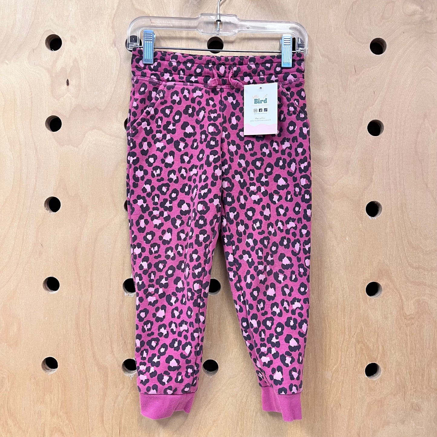 Pink Animal Print Joggers