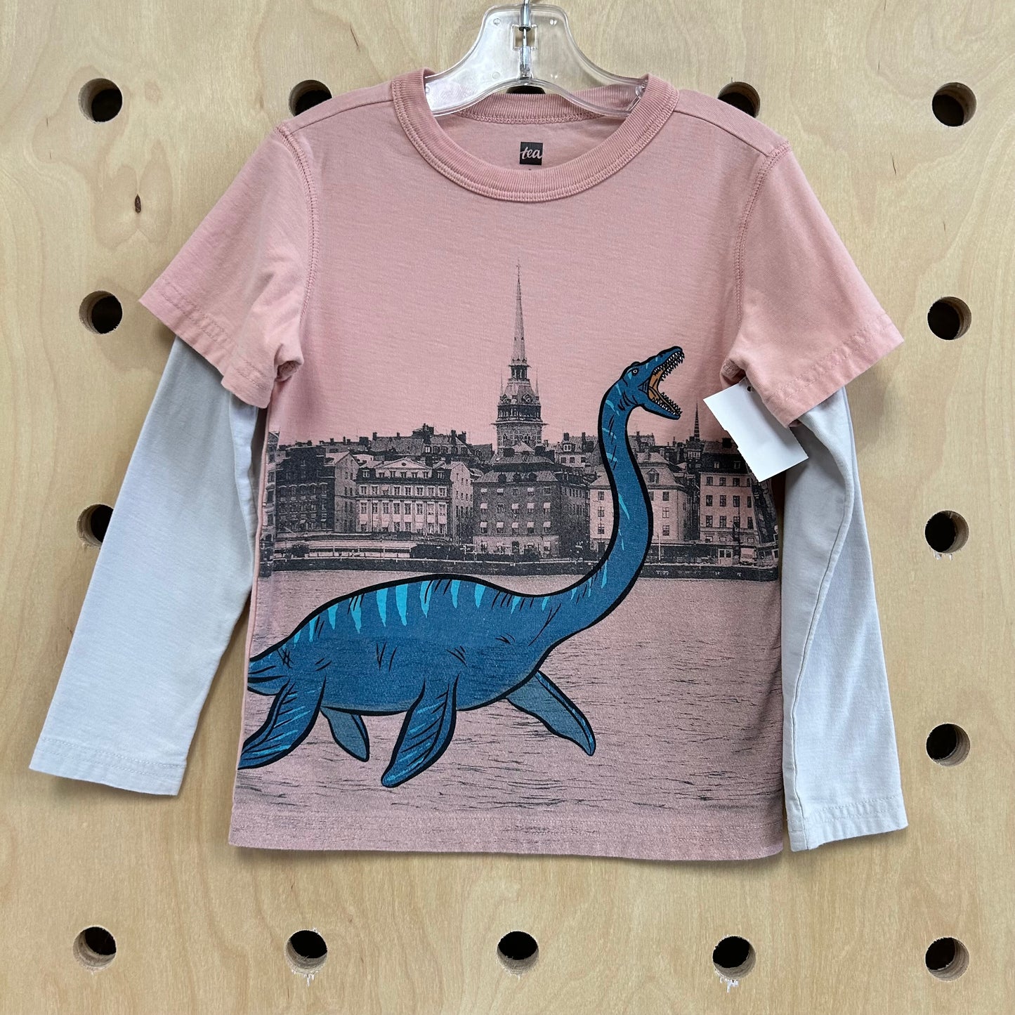 Pink Lockness Monster LS Tee