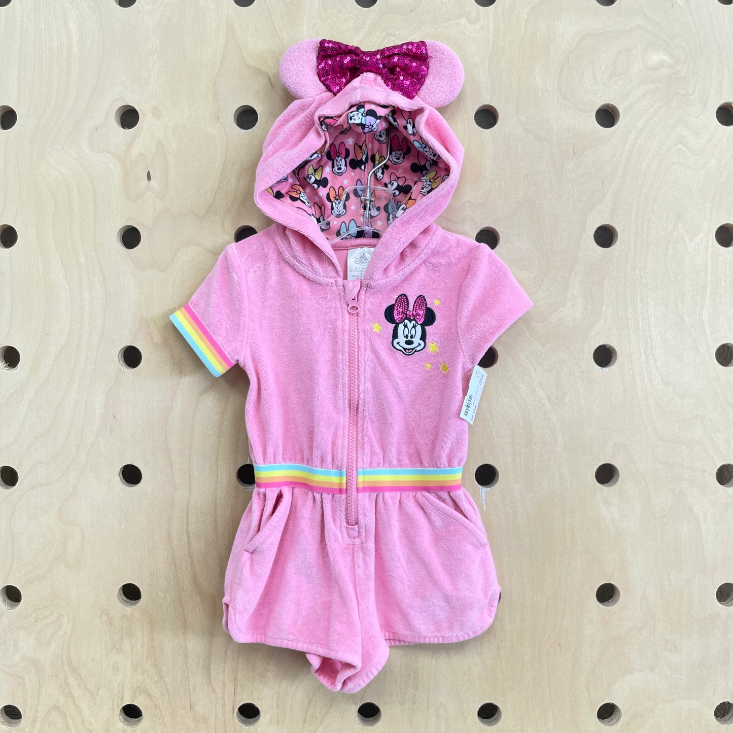 Pink Minnie Terry Swim Cover Up