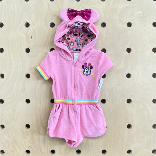 Pink Minnie Terry Swim Cover Up