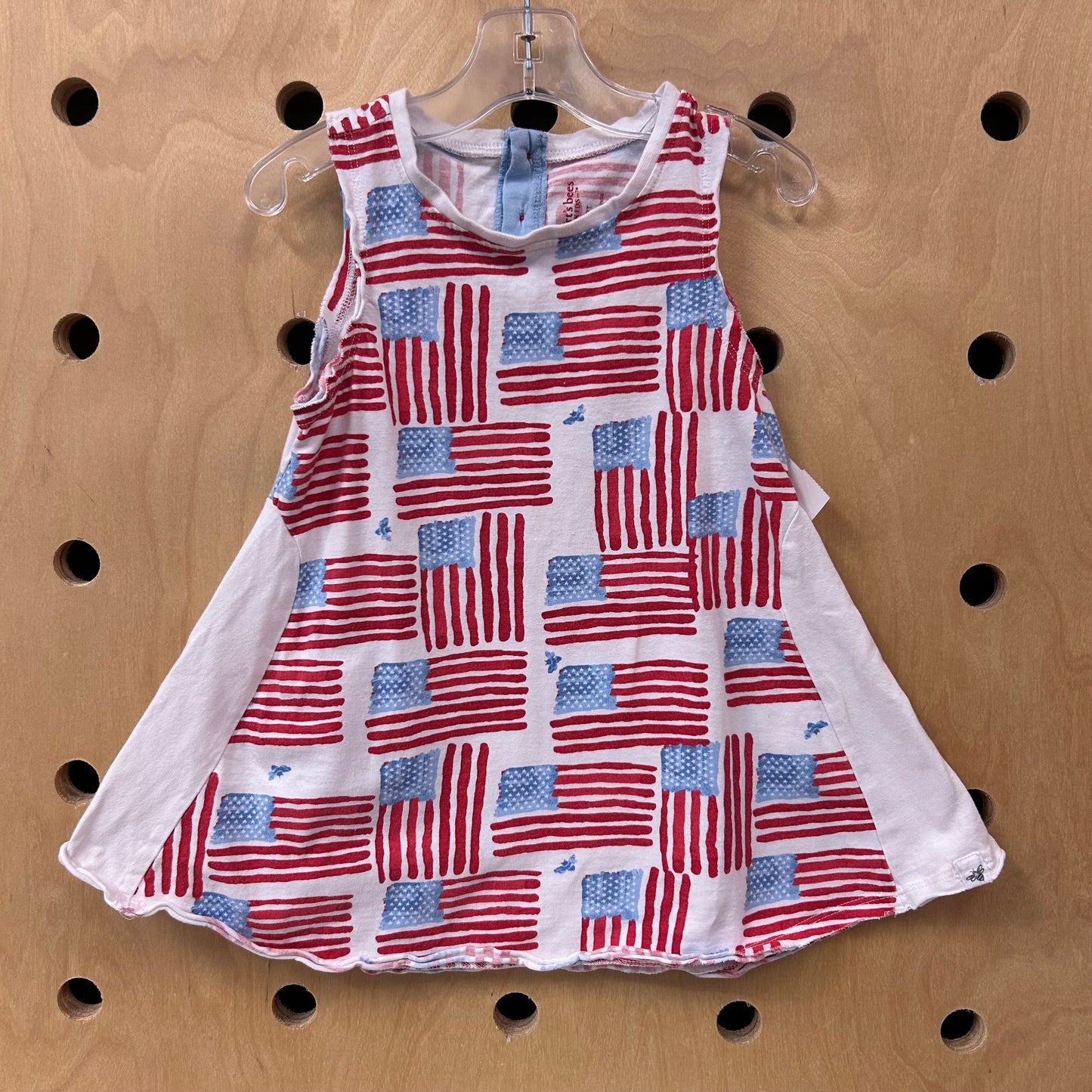 White Organic Flag Dress