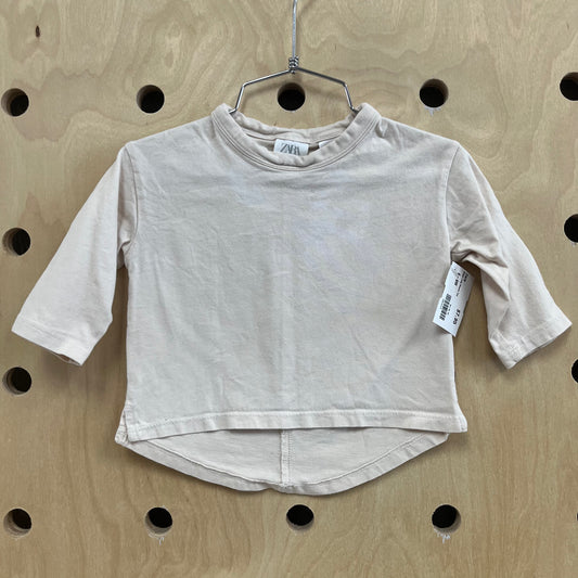 Beige Long Sleeve Tee