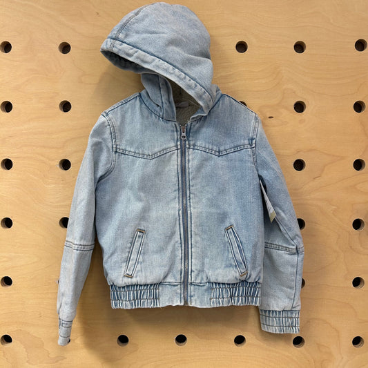 Denim Sherpa Lined Jacket